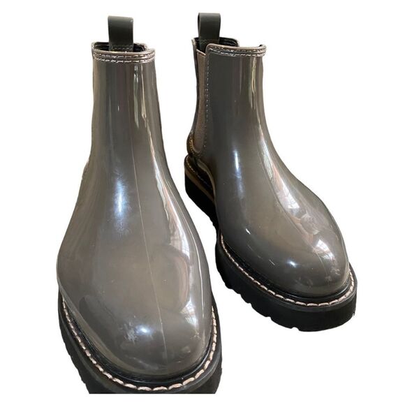 👍🥳 COUGAR  KENSINGTON GREY-BROWN PATENT EUC ANKLE BOOTS (6) - Picture 8 of 10